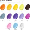 ARTEZA Paint by Numbers Kit, 12×16 Inches, 21 Pieces, Monstera Canvas Painting Kit, Canvas Panel, 12 Acrylic Paint Pots, 5 Paintbrushes, Art Supplies for a Meditative and Calming(Butterfly)