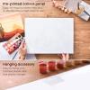 ARTEZA Paint by Numbers Kit, 12×16 Inches, 21 Pieces, Monstera Canvas Painting Kit, Canvas Panel, 12 Acrylic Paint Pots, 5 Paintbrushes, Art Supplies for a Meditative and Calming(Desert)