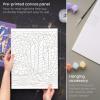 ARTEZA Paint by Numbers Kit, 12×16 Inches, 21 Pieces, Monstera Canvas Painting Kit, Canvas Panel, 12 Acrylic Paint Pots, 5 Paintbrushes, Art Supplies for a Meditative and Calming(Boat)