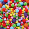 ARTEZA Pom-Poms, 900 Pieces, Assorted Colors and Sizes, Craft Supplies and Materials for Sewing Projects, and DIY Crafts(1 Pack)