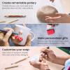 ARTEZA Pottery & Polymer Clay Tools, 22-Piece Sculpting Set with Steel Tips and Wooden Handles, Craft Kit for Pottery Modeling and Carving(Set of 22)