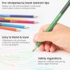 ARTEZA Scented Colored Pencils for Kids, 24 Triangle Pre-Sharpened Non-Toxic Smelly Pencils, for School Drawing, Arts & Crafts(Colored Double-Sided)