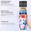 ARTEZA Scented Colored Pencils for Kids, 24 Triangle Pre-Sharpened Non-Toxic Smelly Pencils, for School Drawing, Arts & Crafts(Watercolor Double-Sided)