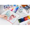 ARTEZA Watercolor Book, Pack of 2, 64 Pages Each, 8.3×11.7 Inches Watercolor Journal, 110lb/230gsm Water Color Book