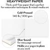 ARTEZA Watercolor Paper, Pack of 2, 32 Sheets Each, 9×12 Inch Watercolor Sketchbook, 140lb/300gsm, Cold Press, Acid Free Art Paper(32 Sheets  9×12 Inch)