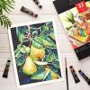 ARTEZA Watercolor Paper, Pack of 2, 32 Sheets Each, 9×12 Inch Watercolor Sketchbook, 140lb/300gsm, Cold Press, Acid Free Art Paper(64 Sheets  9×12 Inch)