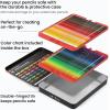 ARTEZA Watercolor Pencils Set of 72 Water-Soluble Colored Pencils for Blending, Layering, Painting, Lightfast Pigments with Soft Cores in Tin Case, Art Supplies for Adults, Artists, Holiday Gift Set(48)