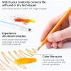 ARTEZA Watercolor Pencils Set of 72 Water-Soluble Colored Pencils for Blending, Layering, Painting, Lightfast Pigments with Soft Cores in Tin Case, Art Supplies for Adults, Artists, Holiday Gift Set(48)