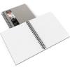 ARTEZA Watercolor Sketchbook, 2-Pack, 64 Pages Each, 9 x 12 Inches, Brown Hardcover, 140-Pound Spiral-Bound Paper(Gray)