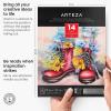 ARTEZA Watercolor Sketchbook, 2-Pack, 68 Pages Each, 8.25 x 8.25 Inches, Beige Hardcover, 110-Pound Paper(White)