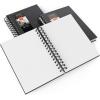 ARTEZA Watercolor Sketchbook 2-Pack, 9×12 Inches – 64 Pages Each, Spiral-Bound 140 lb Cold Press Paper, Gray Hardcover Journal for Mixed Media(Black)