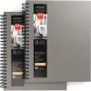 ARTEZA Watercolor Sketchbook 2-Pack, 9×12 Inches – 64 Pages Each, Spiral-Bound 140 lb Cold Press Paper, Gray Hardcover Journal for Mixed Media(Gray)