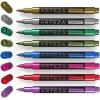ARTEZA Wine Glass Markers, Set of 8 Washable Metallic Paint Pens, Quick-Drying Erasable Markers for Glassboards, Ceramic Plates, Mirrors