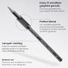 ARTEZA Woodless Graphite Pencils, Set of 12, HB, 2B, 4B, 6B, 8B, and EE