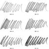 ARTEZA Woodless Graphite Pencils, Set of 12, HB, 2B, 4B, 6B, 8B, and EE