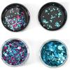 Arteza Chunky Glitter, Set of 2 Colors, 5 g Jars, Holographic Glitter in Mermaid Rain and Electra Tones, Art Supplies for DIY Craft Projects