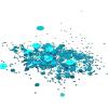 Arteza Chunky Glitter, Set of 2 Colors, 5 g Jars, Holographic Glitter in Mermaid Rain and Electra Tones, Art Supplies for DIY Craft Projects