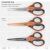 Arteza Craft Scissors, Set of 3, 8-Inch Scissors with Different Blades, Titanium Nonstick Stainless Steel Blades, Craft Supplies for Scrapbooking, Building Models, and Cutting Felt Designs(Craft)