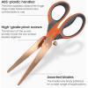 Arteza Craft Scissors, Set of 3, 8-Inch Scissors with Different Blades, Titanium Nonstick Stainless Steel Blades, Craft Supplies for Scrapbooking, Building Models, and Cutting Felt Designs(Craft)