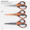 Arteza Craft Scissors, Set of 3, 8-Inch Scissors with Different Blades, Titanium Nonstick Stainless Steel Blades, Craft Supplies for Scrapbooking, Building Models, and Cutting Felt Designs(Craft)