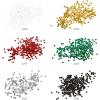 Arteza Fine Glitter Set, 6 x 2-oz Bottles, Ocean-Toned Glitter for Resin, Glue, Acrylic Paint, Arts and Crafts Supplies for Creating DIY Projects and Holiday Art(Jewel Tones)