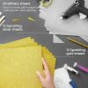 Arteza Glitter Paper, 24 Sheets, 12 x 12 Inches, Gold and Silver Scrapbook Paper, Arts and Crafts Supplies for Holiday Decor, Decoupage, and DIY Projects(Gold & Silver)