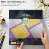 Arteza Glitter Paper, 24 Sheets, 12 x 12 Inches, Gold and Silver Scrapbook Paper, Arts and Crafts Supplies for Holiday Decor, Decoupage, and DIY Projects(Gold & Silver)