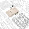 Arteza Gray Felt Letter Board Set, 10×10 Inches, With 526 Changeable Letters, 164 Symbols, 33 Cursive Words, Wooden Stand, Scissors & Storage Bag, Message Board for Signs, Decor & Menus(Blue)