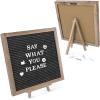 Arteza Gray Felt Letter Board Set, 10×10 Inches, With 526 Changeable Letters, 164 Symbols, 33 Cursive Words, Wooden Stand, Scissors & Storage Bag, Message Board for Signs, Decor & Menus(Gray)