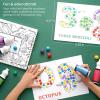 Arteza Kids Dot Markers with Activity Book, 6 Washable Bingo Daubers & 50-Page Book, Non-Toxic Art Supplies for Toddlers and Preschool Learning(Alphabet  Numbers & Shapes)