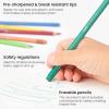 Arteza Kids Erasable Colored Pencils, Set of 48, Triangular Pencil Crayons, Pre-Sharpened, Art Supplies for School, Home, Doodling, and Drawing