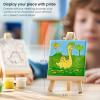 Arteza Kids Nature Painting Kit, 4 Canvases 3 x 3 Inches, 4 Easels, 12 Acrylic Paints, 2 Paint Brushes, 1 Palette, Kids Activities for Ages 6 and Up(Dinosaur)