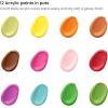 Arteza Kids Nature Painting Kit, 4 Canvases 3 x 3 Inches, 4 Easels, 12 Acrylic Paints, 2 Paint Brushes, 1 Palette, Kids Activities for Ages 6 and Up(Nature)