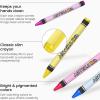 Arteza Kids Toddler Crayons, Bulk 216 Count, 6 Packs of 36 Vivid Wax Colors, Regular Size(1 Count (Pack of 144))
