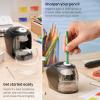 Arteza Pencil Sharpener and Electric Eraser Set, Black, for 8-mm Pencils, 20 Eraser Refills, Office Supplies for Teachers, Students, Classrooms, and Art Studios(Sharpener and Eraser)