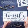 Arteza Stencils for Painting, 12 Unique Holiday Designs, 15.9 x 13.78 Inches, Thick Plastic Holiday Stencils, Art Supplies for Christmas Parties, Family Activities(Holiday Designs)