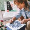 Arteza Stencils for Painting, 12 Unique Holiday Designs, 15.9 x 13.78 Inches, Thick Plastic Holiday Stencils, Art Supplies for Christmas Parties, Family Activities(Mandala Stencils)