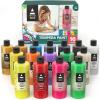 ARTEZA 16 Kids Tempera Paint Set, 13.5 oz/400 ml, Non-Toxic Washable Tempera Paint Bottles, Kids Art Supplies(Set of 16 Assorted)