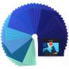 ARTEZA Blue Craft Felt Sheets, 8.3 x 11.8 Inches, Set of 50, 20 Soft and 30 Stiff Non Woven Felt Fabric for Sewing and DIY Projects