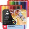 ARTEZA Colored Pencils 72 Soft Wax-Based Color Pencils for Adults & Artists. Pre-Sharpened Drawing Set for Blending, Coloring, Shading & Sketching. Professional Art Supplies in Tin Box, Holiday Gift(Set of 48 (Tin Case))