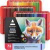 ARTEZA Colored Pencils 72 Soft Wax-Based Color Pencils for Adults & Artists. Pre-Sharpened Drawing Set for Blending, Coloring, Shading & Sketching. Professional Art Supplies in Tin Box, Holiday Gift(Set of 72 (Tin Case))