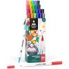 ARTEZA Kids Fine Tip Washable Markers, 42 Bright Colors, 36 Washable Marker Pens and 6 Non-Washable Neon Pens, School Supplies for Kids Ages 3 and Up(24 Dual Tip)