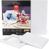 ARTEZA Mixed Media Paper Foldable Canvas Pad, 7×8.6 Inches, 20 Sheets, DIY Frame, Heavyweight Multimedia Paper, 228 lb, 370 GSM, Acid-Free, Art Supplies for Painting & Mixed Media Art