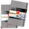 ARTEZA Watercolor Book, Pack of 2, 64 Pages Each, 8.3×11.7 Inches Watercolor Journal, 110lb/230gsm Water Color Book