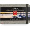 ARTEZA Watercolor Book, Pack of 3, 80 Pages Each, 3.5×5.5 Inch Watercolor Notebook, 110lb/230gsm Water Color Paper(Pack 1)