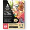 ARTEZA Watercolor Paper, Pack of 2, 32 Sheets Each, 9×12 Inch Watercolor Sketchbook, 140lb/300gsm, Cold Press, Acid Free Art Paper(32 Sheets  9×12 Inch)
