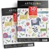 ARTEZA Watercolor Paper for Kids, 2 Pack, 30 Sheets Each, 9×12 Inches Water Pad, 135lb/200gsm, Glue Bound, Acid Free Kids Paper(60 Sheets)