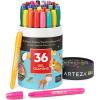 Arteza Kids Gel Crayons, 36 Count, Twistable and Washable Jumbo Crayons(1 Count (Pack of 36))