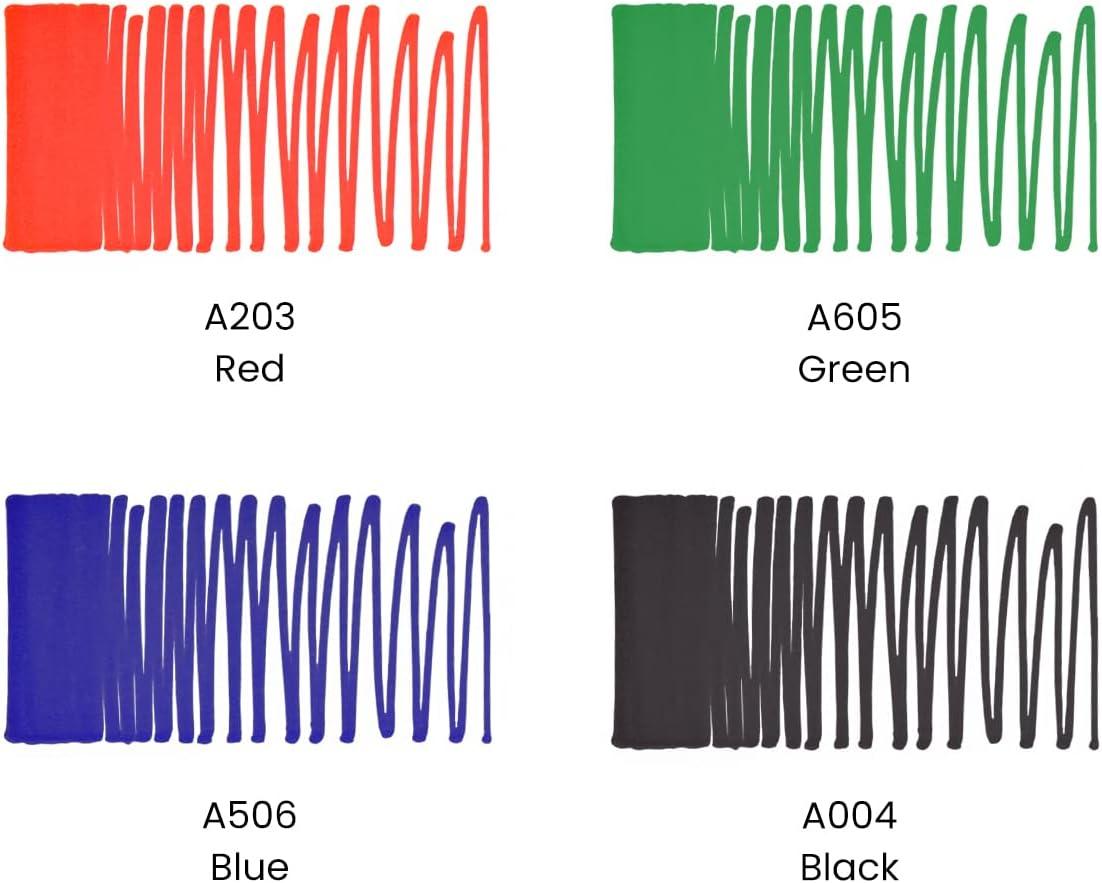 imageARTEZA Permanent Markers Set of 24 Fine Tip Retro Pop ColorsSet 40  4 Classic Colors