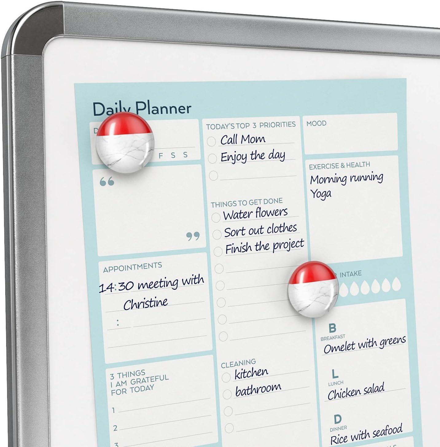 imageArteza Framed Magnetic Cork Whiteboard Set 12x14 inches 2Pack Dry Erase Lap Boards with Push Pins Markers ampamp Magnets Office ampamp Back to School Supplies for Home Classroom Students Brainstorming11x14 inches